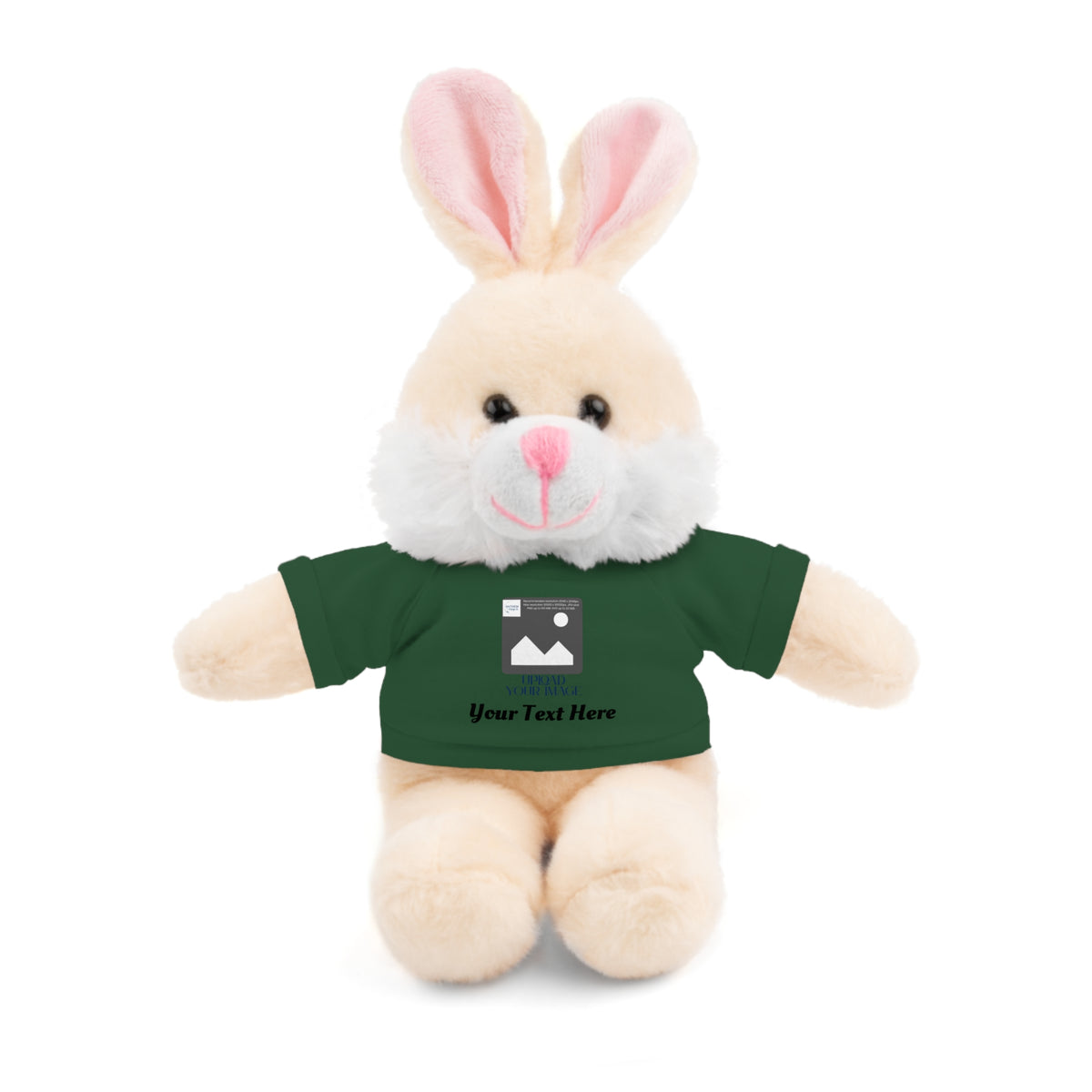 Personalized Stuffed Animal with Custom T-Shirt | Name, Photo or Message Plush Gift