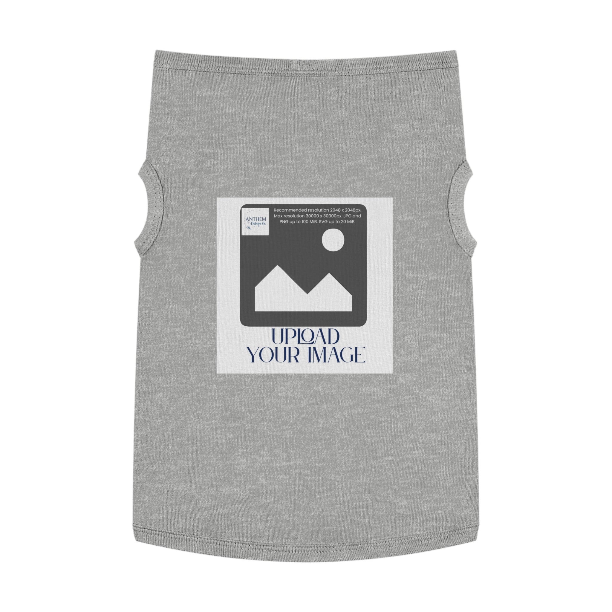Customizable Pet Tank Top – Upload Your Image Personalized Dog/Cat Shirt