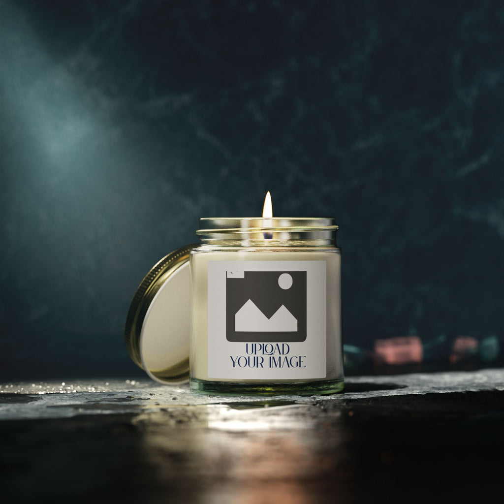 Coconut Apricot Soy Candle — Upload & Customize Scented Jar Candle for Home, Spa & Gifts