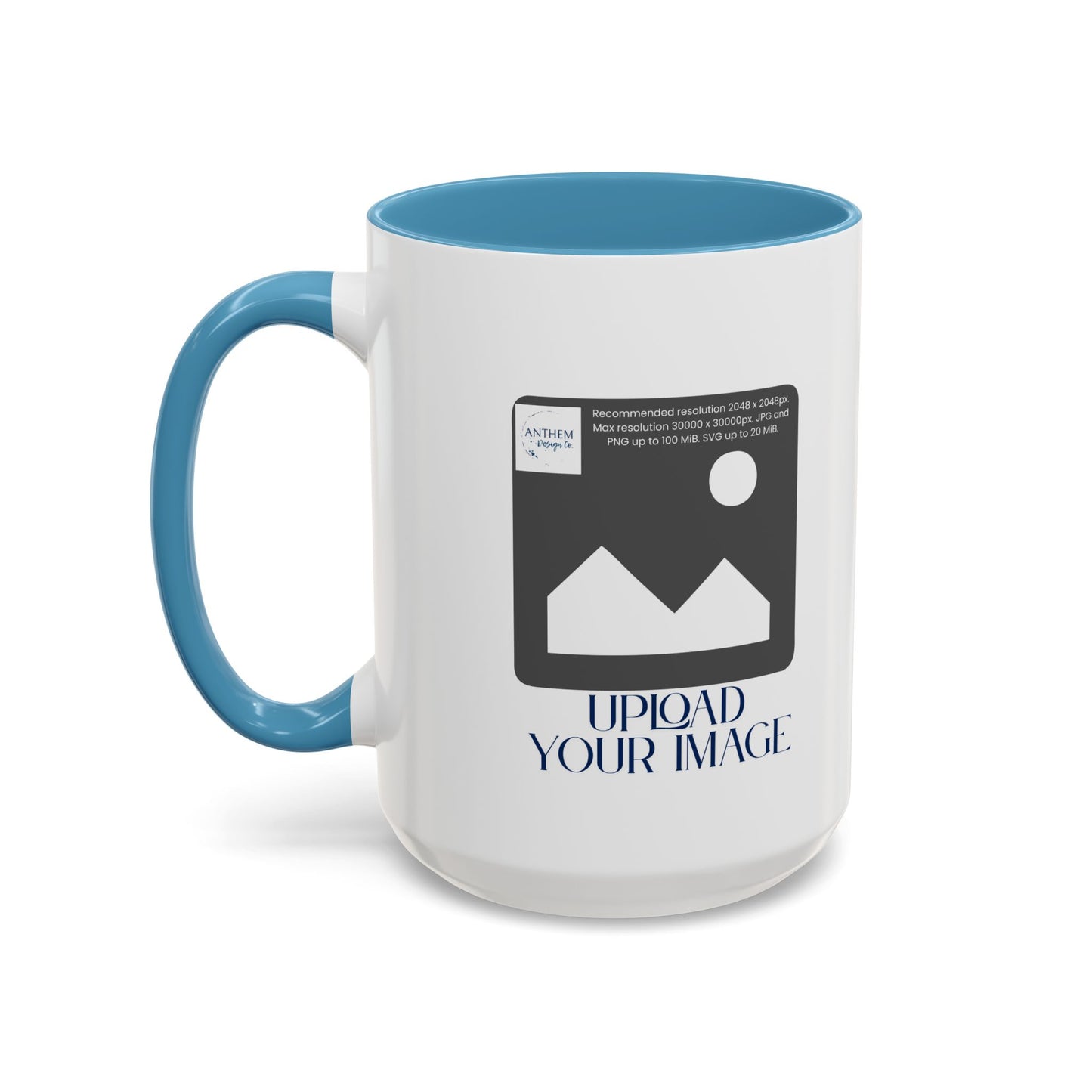 Custom Accent Coffee Mug – Personalized Photo Upload 11/15oz