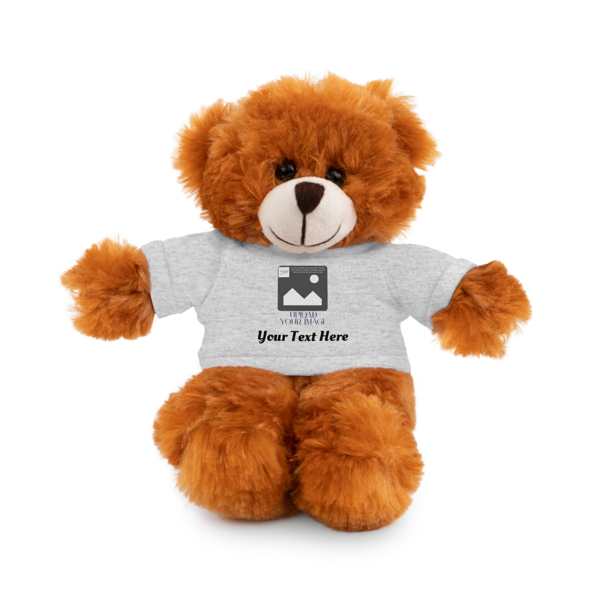 Personalized Stuffed Animal with Custom T-Shirt | Name, Photo or Message Plush Gift