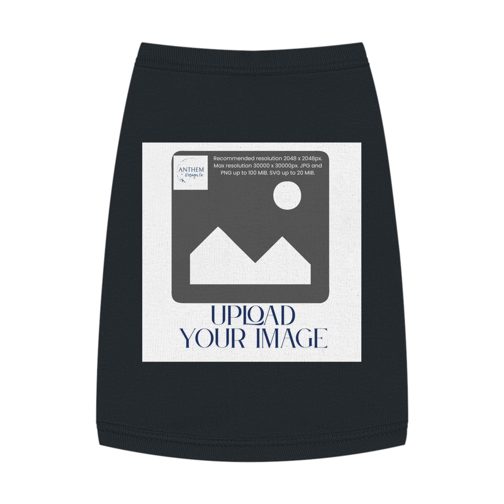 Customizable Pet Tank Top – Upload Your Image Personalized Dog/Cat Shirt