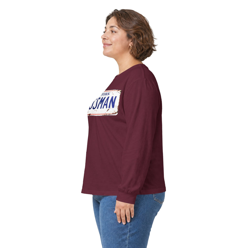 Assman License Plate Long Sleeve Tee — Funny New York Retro Graphic Shirt