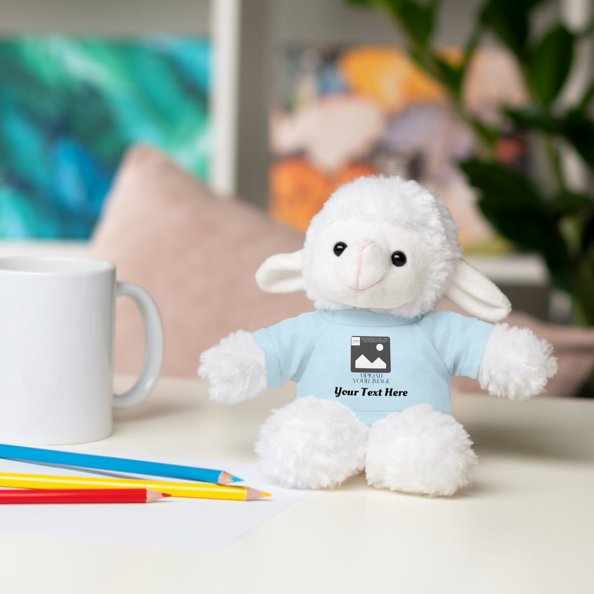 Personalized Stuffed Animal with Custom T-Shirt | Name, Photo or Message Plush Gift