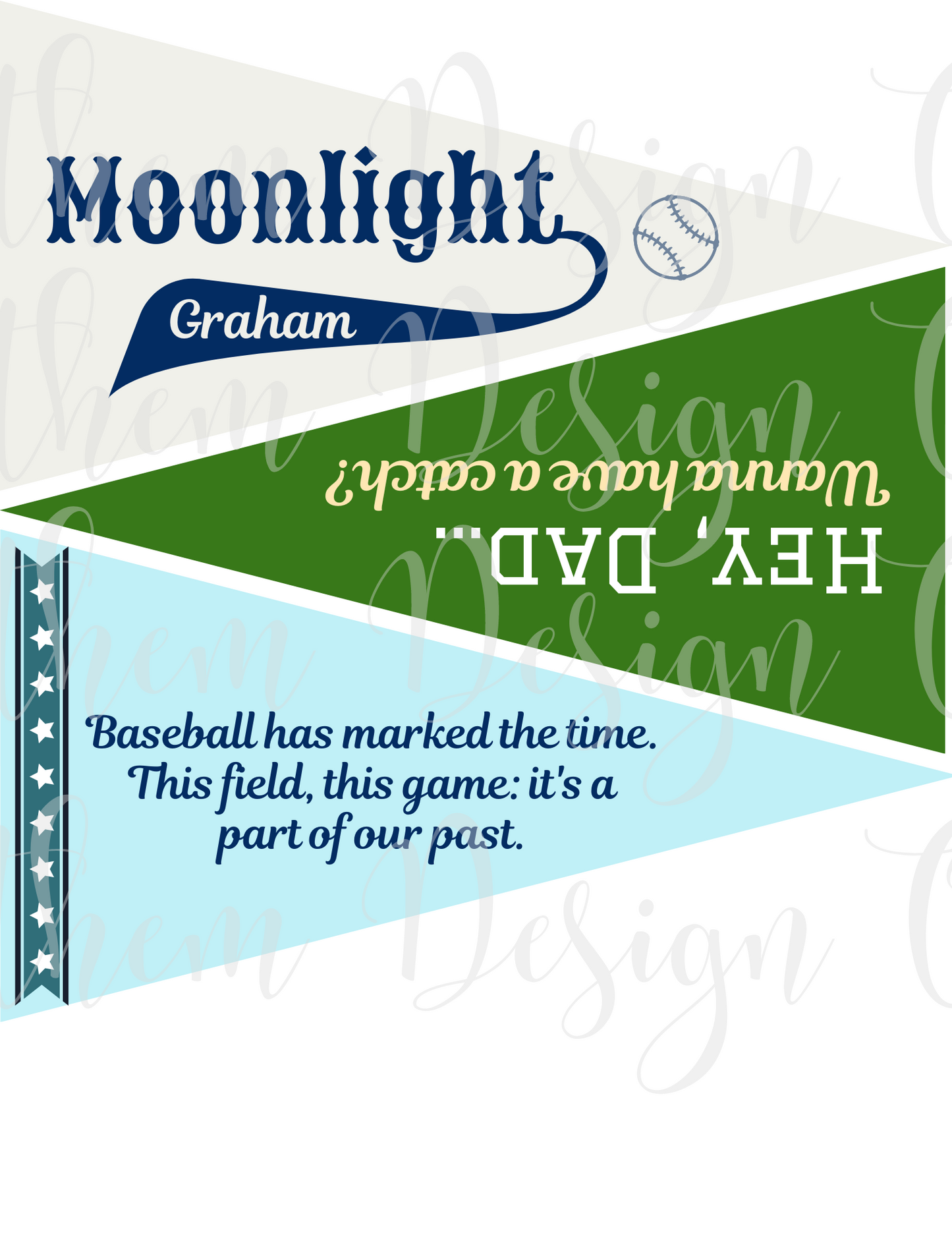 Field of Dreams Printable Pennants | Baseball Party Decor