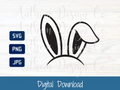 Rabbit ears SVG | Cut File and Design