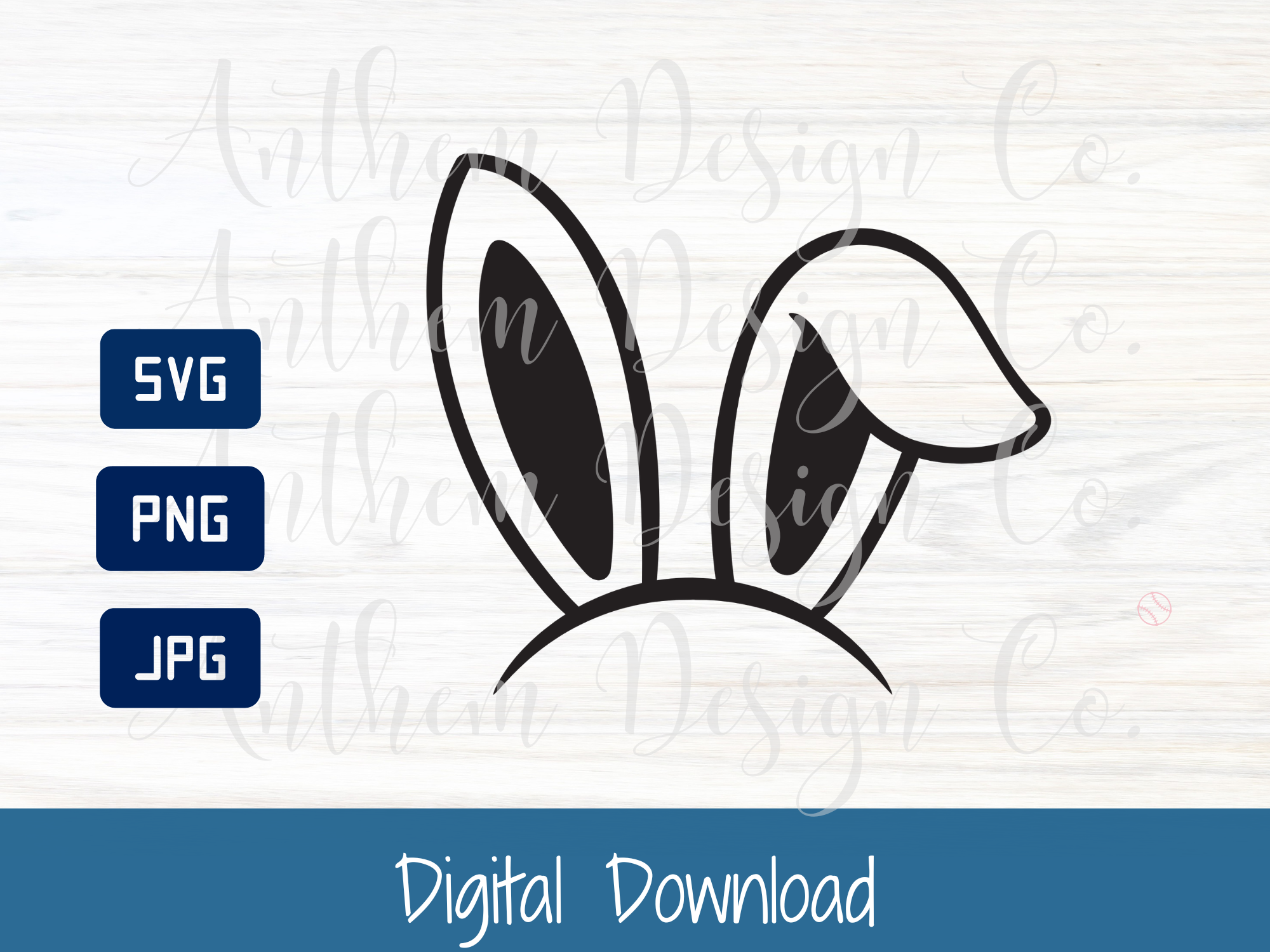 Rabbit ears SVG | Cut File and Design