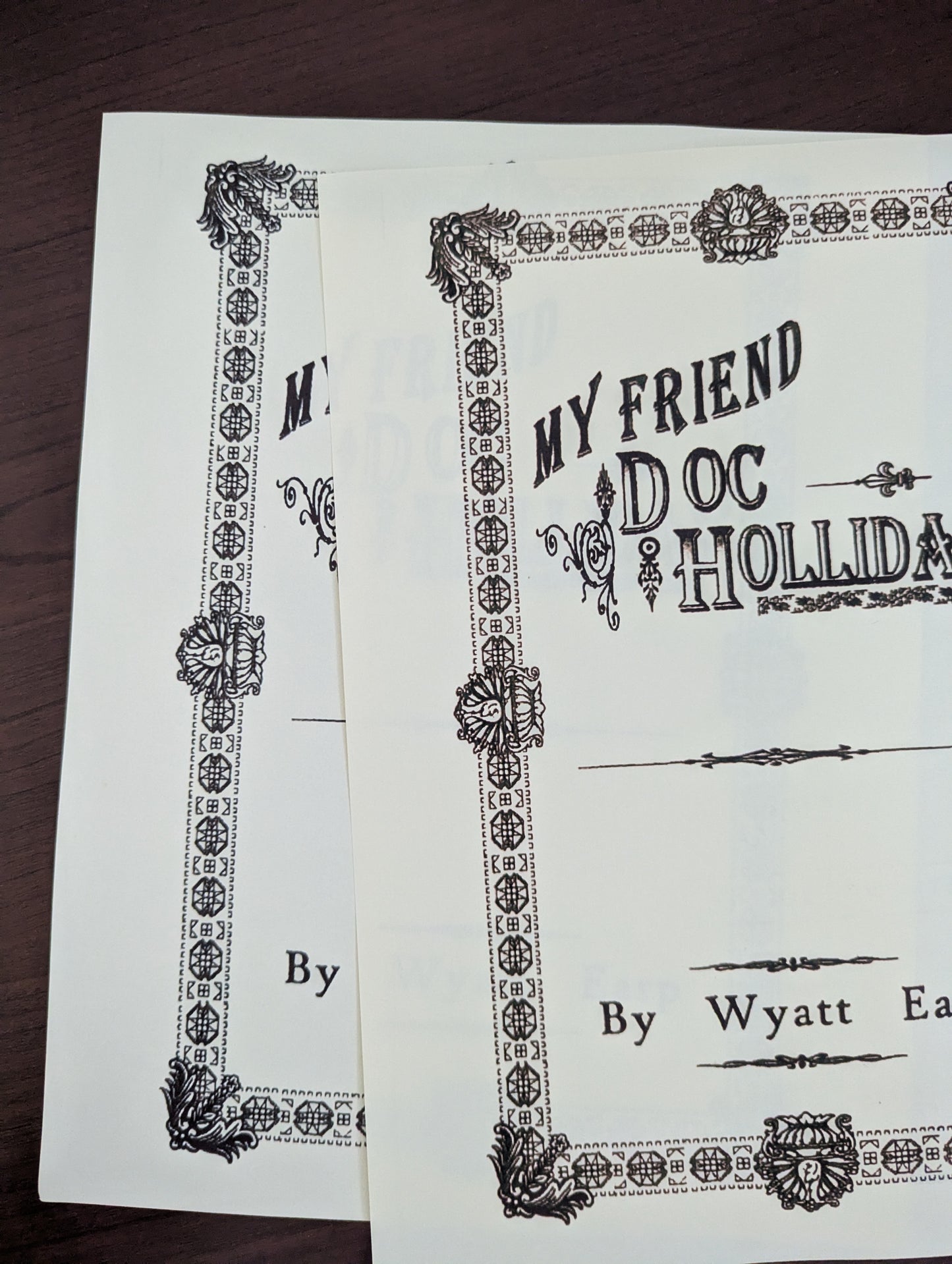 My Friend Doc Holliday Printable Book Cover | Printable and Cut File