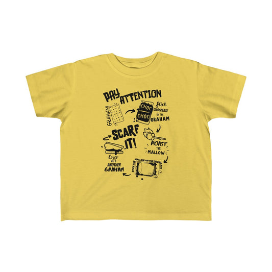 Children's Smore's tee, kids camping shirt, marshmallow shirt for kids
