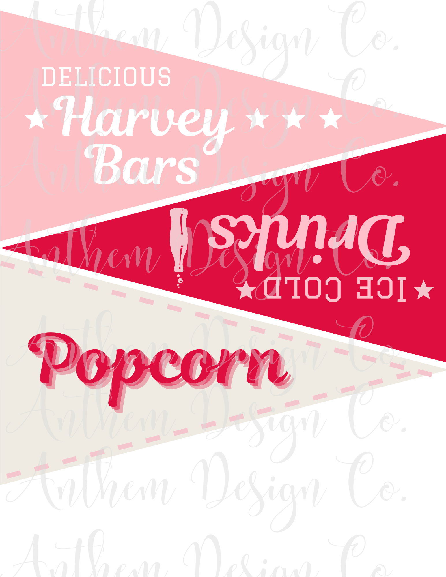 A League of Their Own printable pennants and quotes | PDF and PNG Images