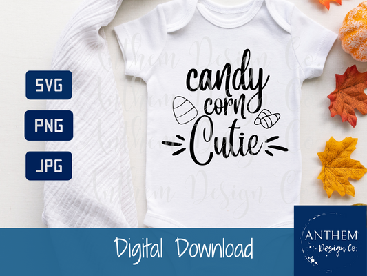 Candy Corn Cutie svg, halloween svg for kids, candy corn svg