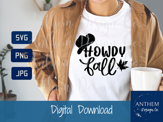 Howdy Fall svg digital download