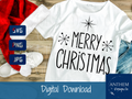 Retro Merry Christmas SVG | Cut File and Design