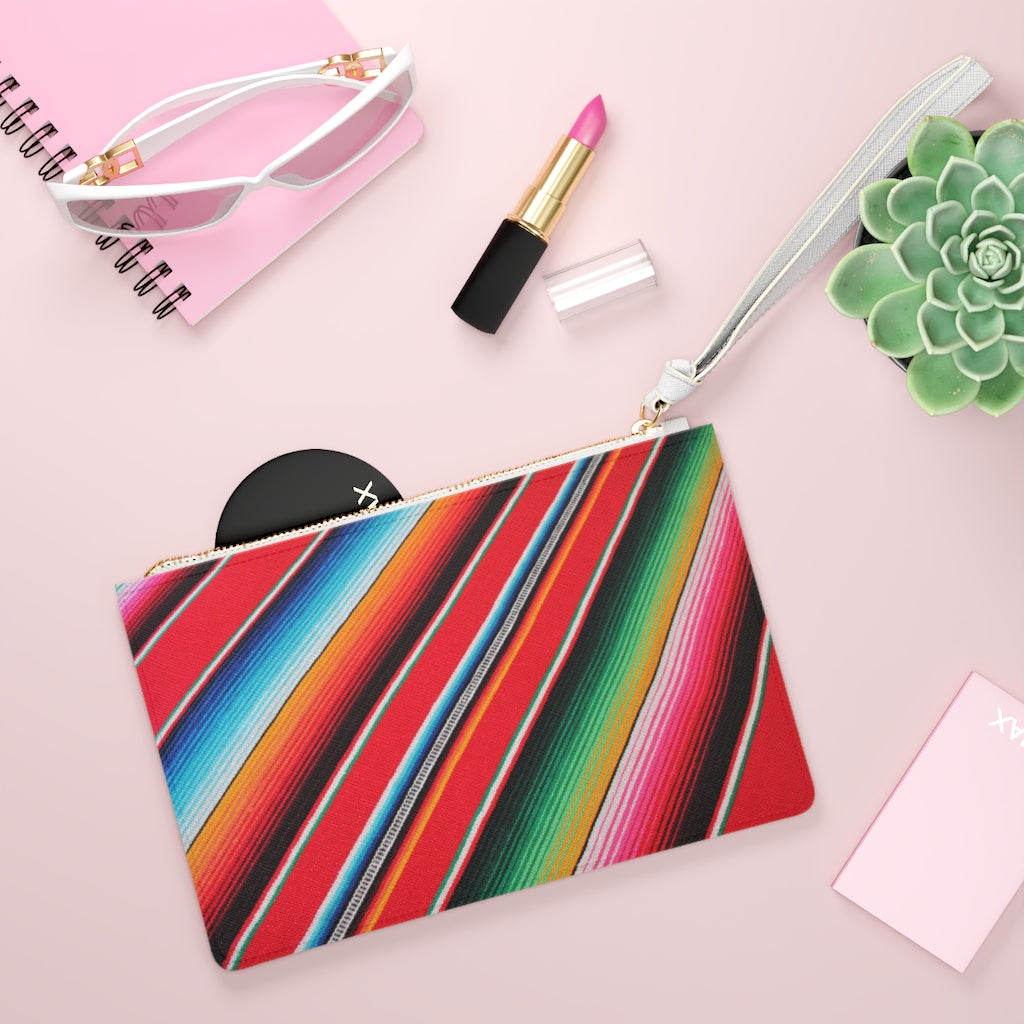 Serpae clutch, Serape printed hand bag, Serape, Serape wristlet, Serape accessory bag, Fiesta wristlet