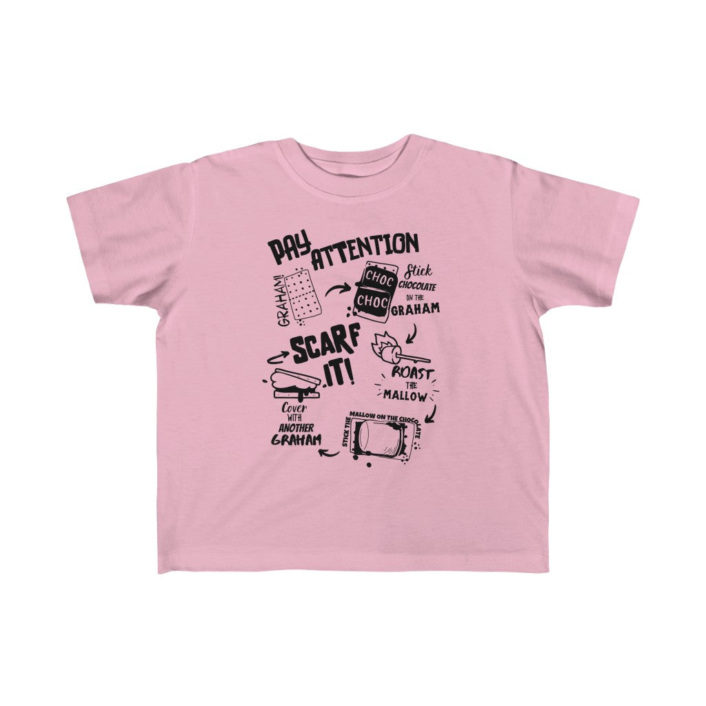 Children's Smore's tee, kids camping shirt, marshmallow shirt for kids