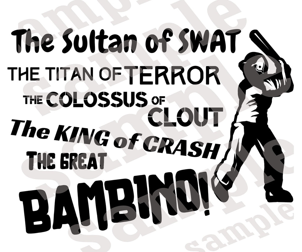 The Sandlot SVG Bundle | Sandlot Baseball Quotes Digital Files