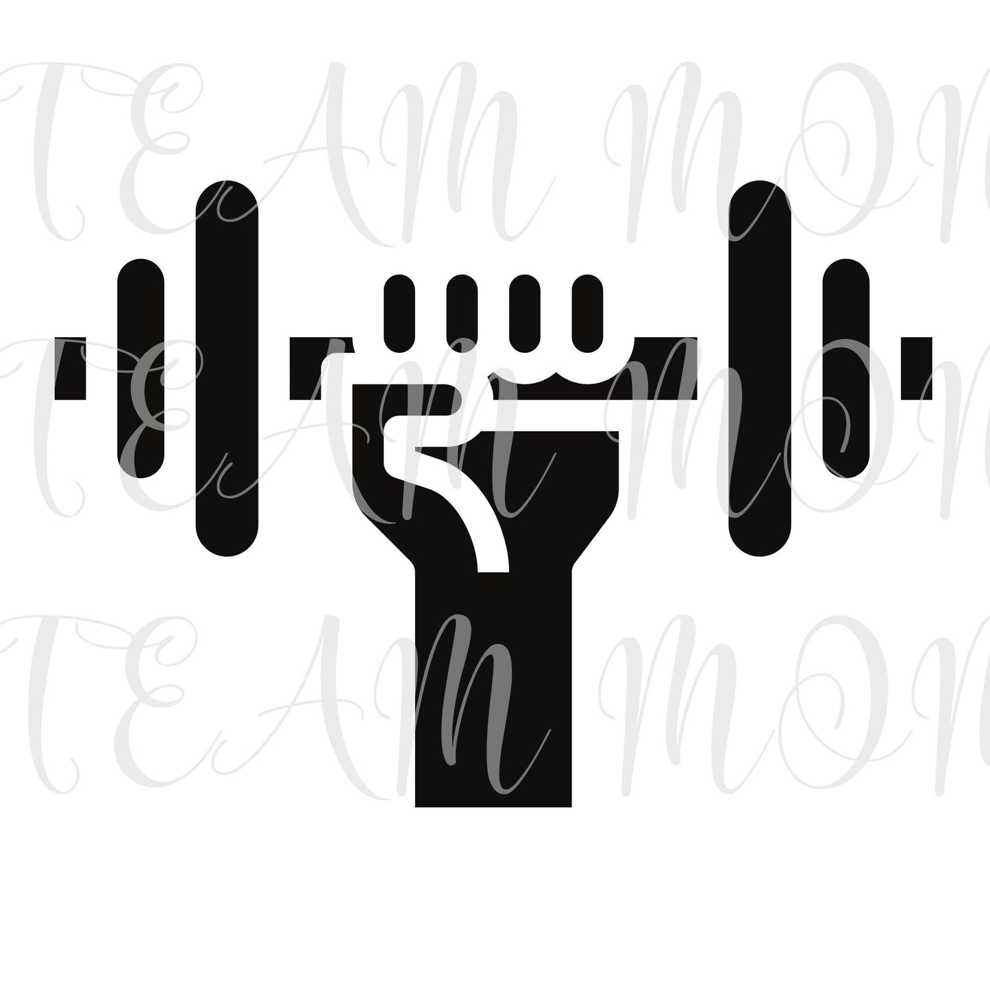 Fitness svg, hand with weight svg, barbell svg, dumbbell svg, workout cut file, workout goals