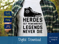 The Sandlot "Heroes get remembered " Quote SVG | Cut File and Design