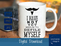 Doc Holliday Quote "I have not yet begun to Defile Myself" SVG | Cut File and Design