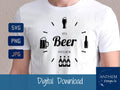 Beer o'clock SVG | Cut File and Design