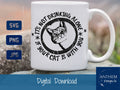 Drinking with my cat SVG | Cut File and Design