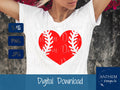 Heart Shaped Baseball Image SVG | Cut File & Shirt Design
