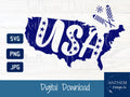 USA shape SVG | Cut File and Design