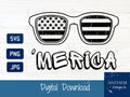 Merica Sunglasses USA SVG | Cut File and Design