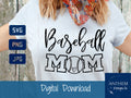 Baseball Mom SVG | Cut File & Shirt Design