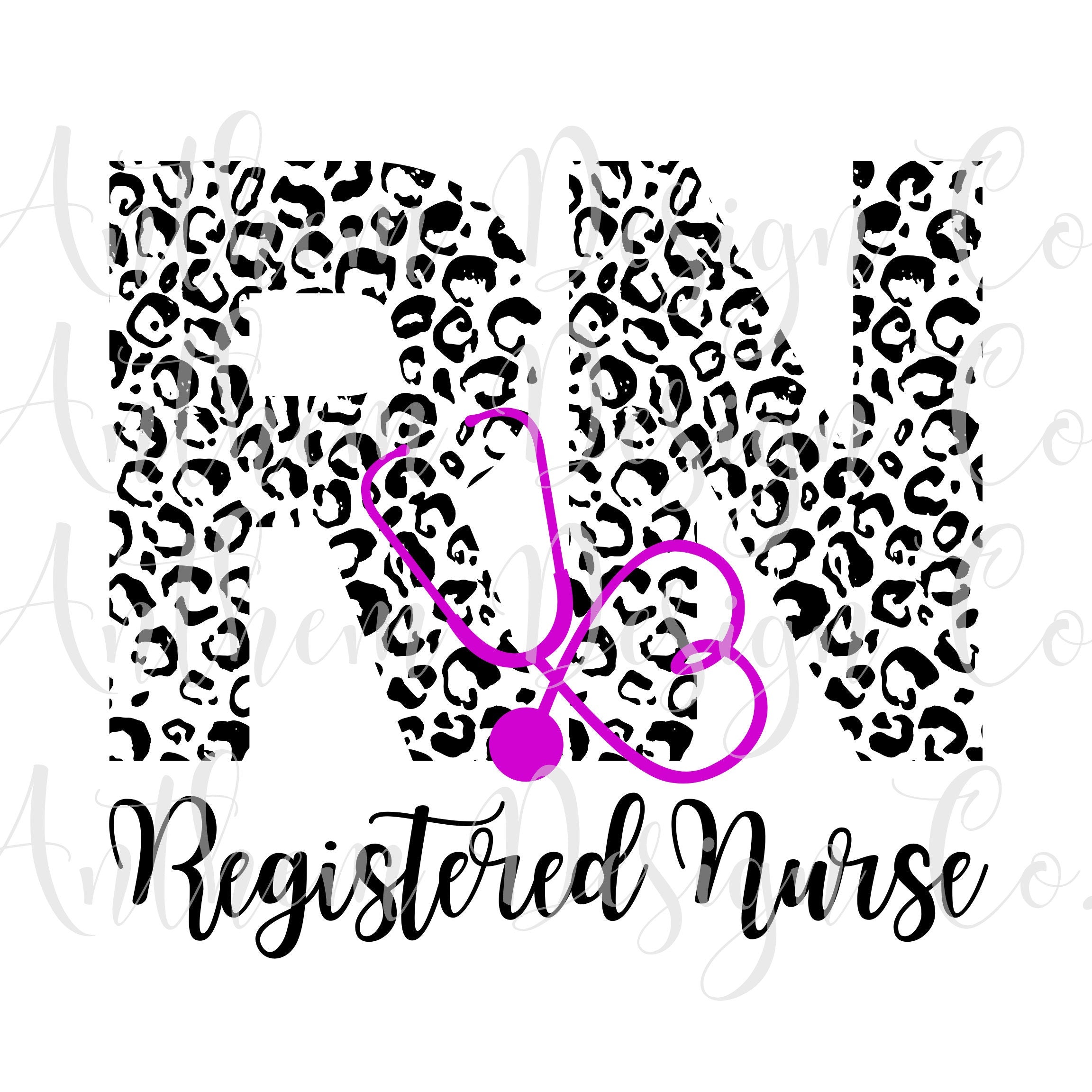 Registered Nurse Text SVG | Cut File and Design