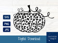 Leopard pumpkin SVG | Cut File and Design
