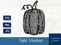 Tall Pumpkin Cheetah print SVG  | Cut File and Design