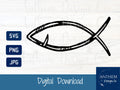 Jesus fish svg | Cut File and Design